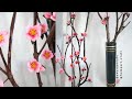 #DIY Felt Cherry Blossoms (Sakura Flowers) for Room Decor - DIY Flower Vase - S Nuraeni