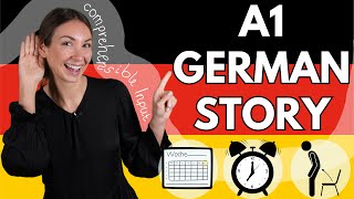 EASY GERMAN BEGINNER STORY part 1 (COMPREHENSIBLE GERMAN INPUT)