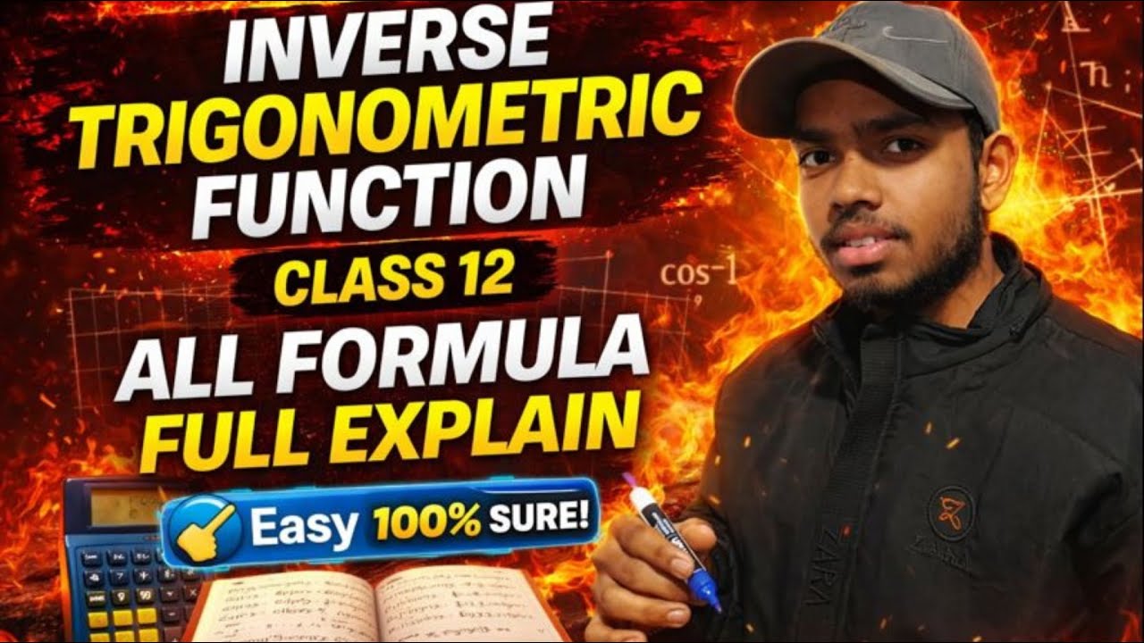 Class 12 Maths 🔥 Inverse Trigonometric Function | All Formula Explained | Board Exam Ready 😈