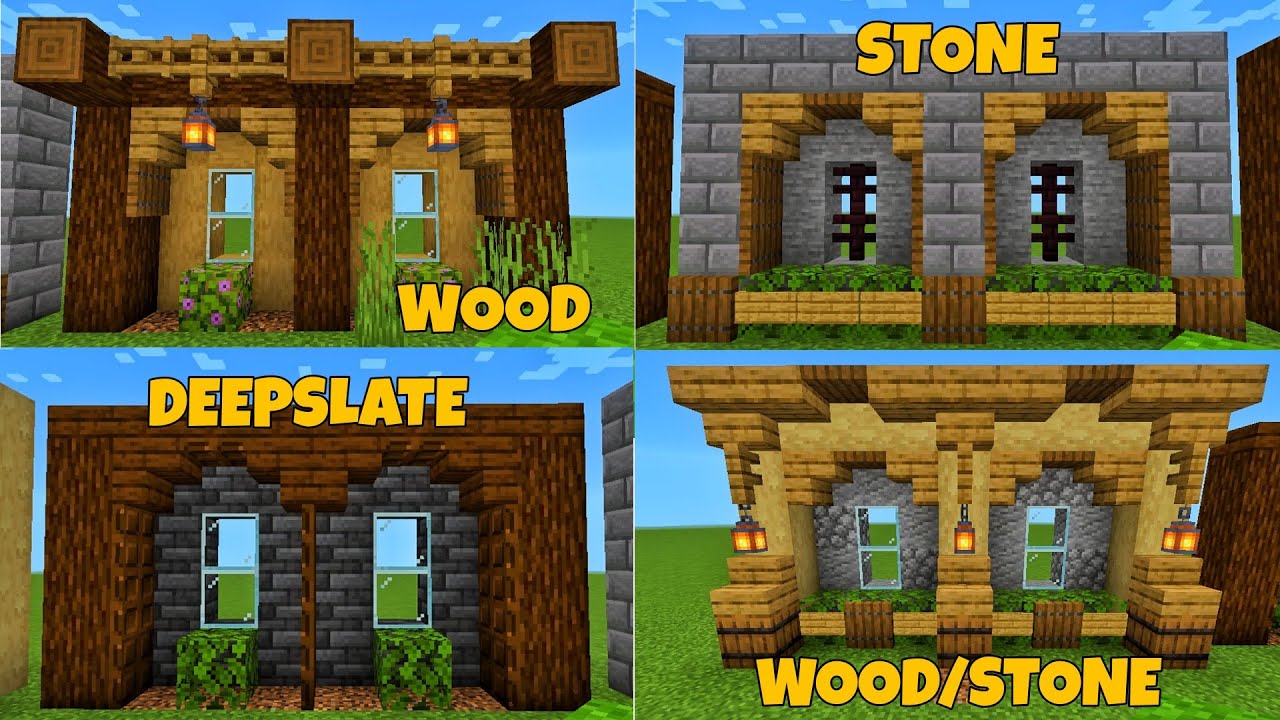 How to build Walls in Minecraft | Minecraft Wall Design - YouTube