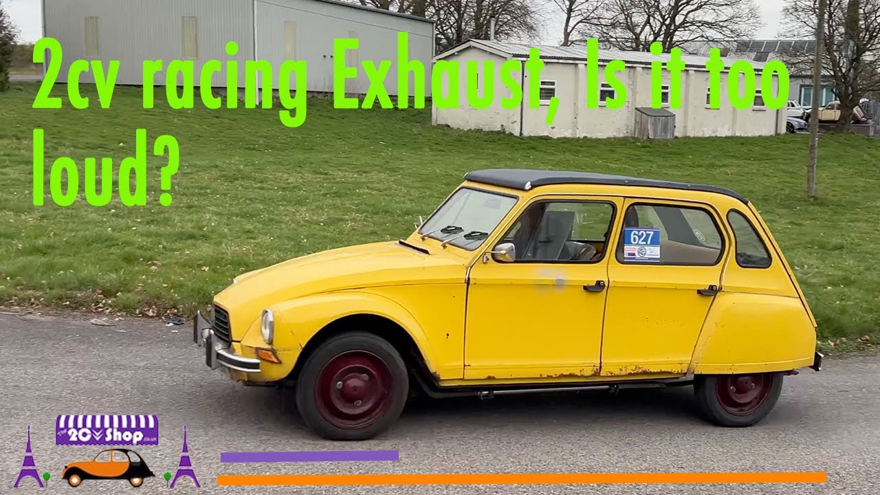Testing out a racing exhaust for Citroen 2cv/Dyane