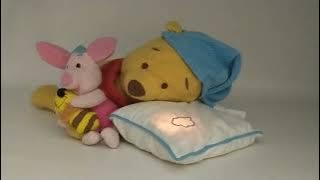 Winnie the Pooh & Piglet Plush ~ Musical Night Light Pillow ~ Pooh's Lullabee Song with Lyrics