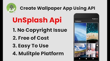 Free HD Photos Api For Android Apps || Create Wallpaper App Using API || UnSplash Image Api