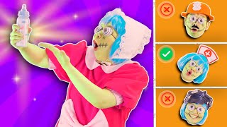 Zombie Magic Milk | PoliceGirl, Doctor and Firemen | Lights Kids Song