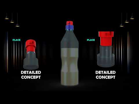 28 MM Cap Concept Animation | Bottle Cap Design | Cap Concept Idea – 3D animation by Prolific 3D Tech