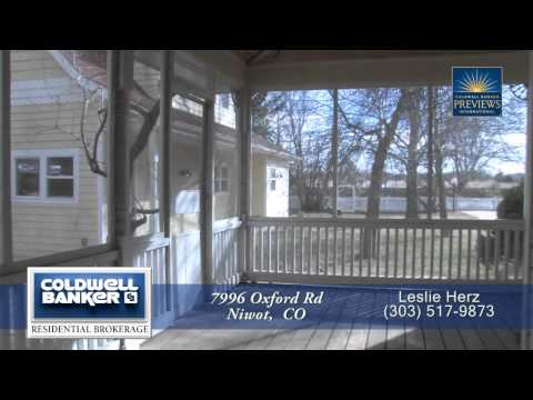 7996 Oxford Rd., Niwot, CO home video tour