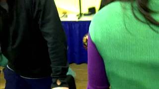 conga line...dinner @ Sesame Place,  Halloween 2011