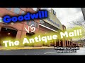 Goodwill vs Antique Mall Haul — Thrifting for Profit and Small Business Finds!