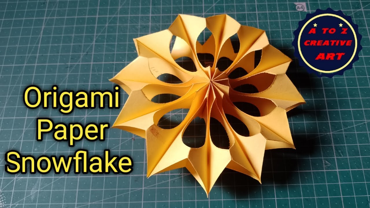 Origami Paper Snowflake ️ Easy Paper Snowflake Decoration ️ How To Make ...