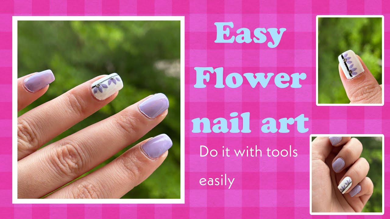 How To Do Easy Flower Nail Art Easy Flower Nail Art easynailart How To Do Easy Flower Nail Art Easy Flower Nail Art easynailart