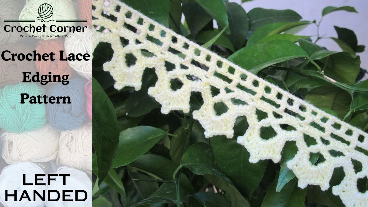 Picture of LEFT HANDED: How To Crochet a Lace /Blanket border - YouTube