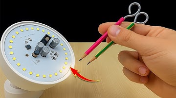 Genius Idea 😱!! Two Pencils Can Fix Any Broken LED Bulb 💡✏