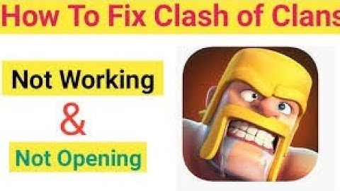Clash of clans black screen problam __clash of clans notopning problam Fix101%__GAMING4COC