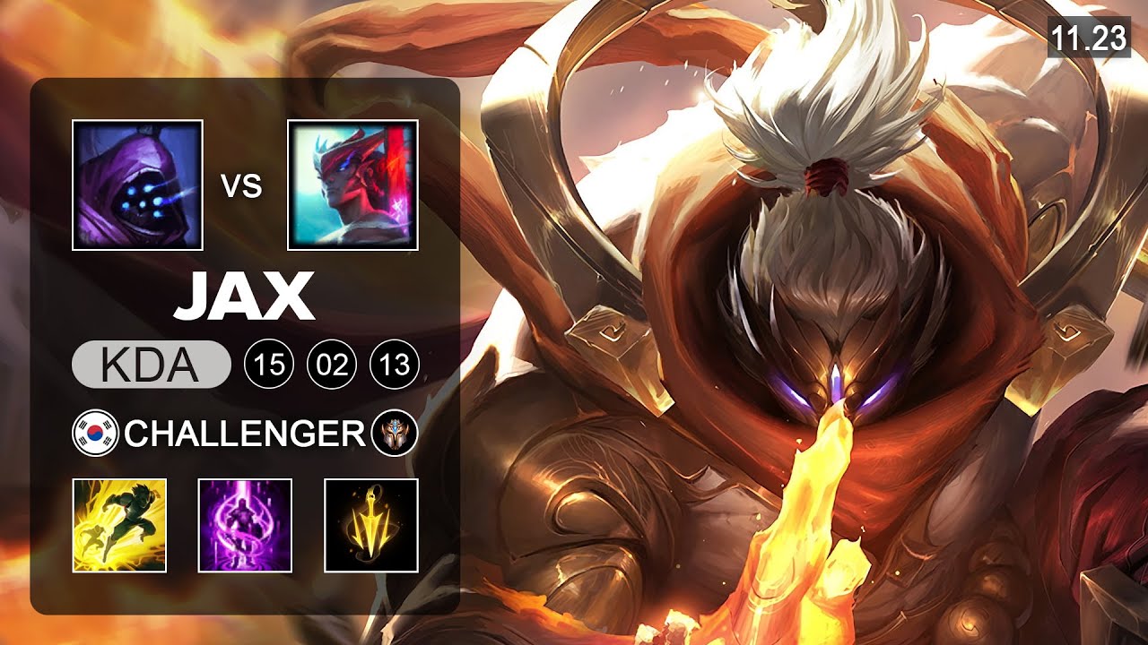 Jax Top vs Yone - KR Challenger - PreSeason 12 Patch 11.23