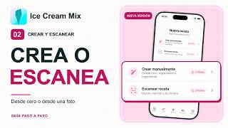 Cómo crear y escanear recetas de helados y sorbetes | Ice Cream Mix · Tutorial 02 screenshot 5