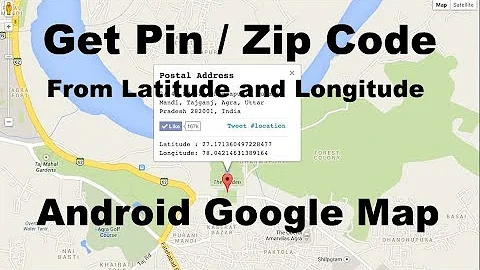 Get Zip Code From Latitude and Longitude Android Google Map