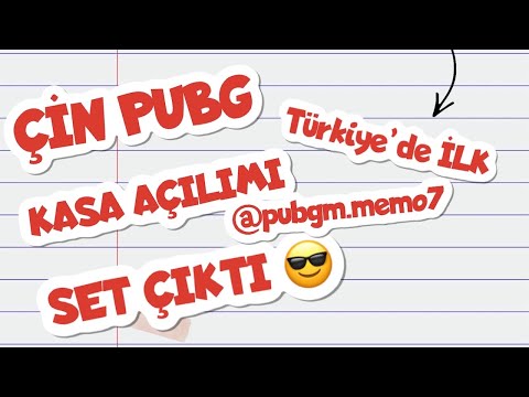 ÇİN PUBG KASA AÇILIMI (TÜRKİYEDE İLK) SET ÇIKTI
