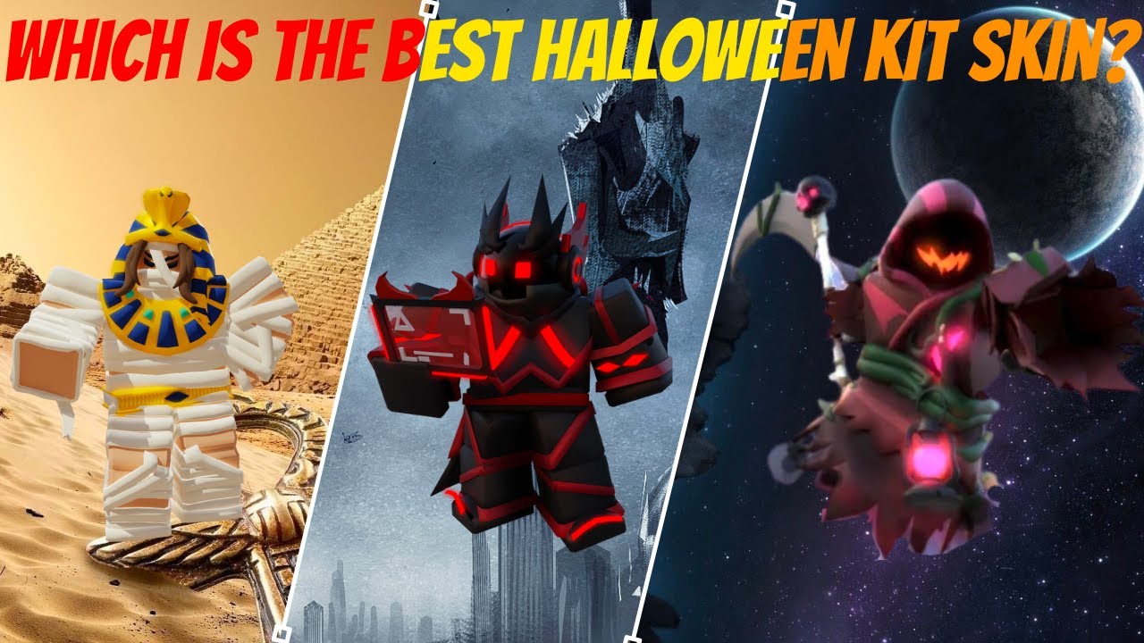 so I found out which is the coolest Halloween kit skin (Roblox Bedwars