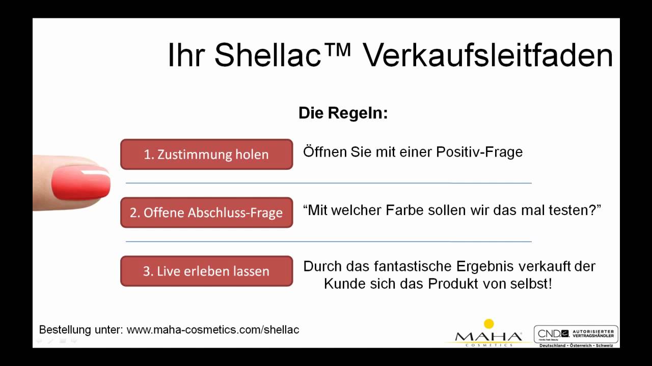 Maha Cnd Shellac Kunden Gewinnen Youtube