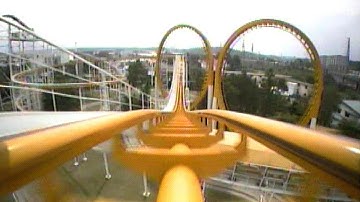 【4K60P】1992 富士急ハイランド ダブルループ / Double loop at Yamanashi Fuji-Q highland