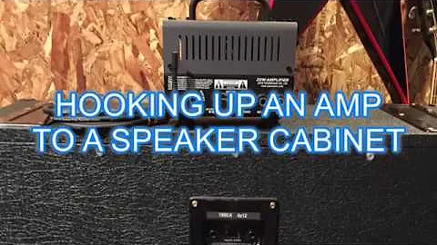 How to hook up a guitar amp to a speaker cabinet