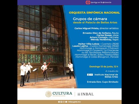 Grupos de cámara desde el Palacio de Bellas Artes / Orquesta Sinfónica Nacional / INBAL