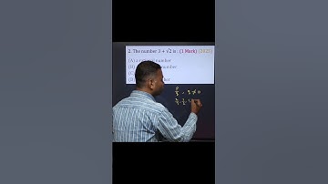 3 + √2 Rational or Irrational? 🤔 | Class 10 Maths | PYQ 2025 #Shorts