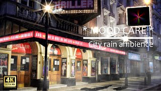 3 hours 4k UHD City rain ambience with steady rain sound aprtly handpainted elements in Artrage screenshot 5