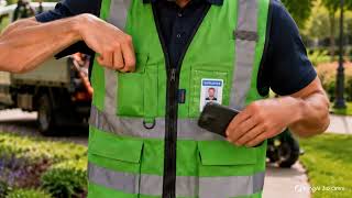 A-SAFETY Reflective Safety Vest for Landscape Workers | 7 Pocket Hi Vis Workwear
