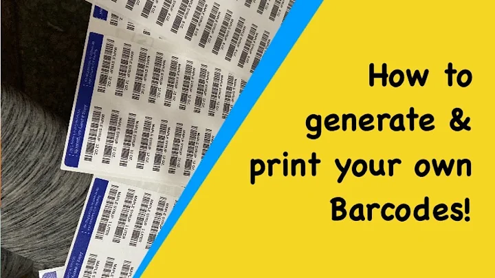 Generate & Print Barcode Labels for Free!