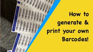 How to Generate & Print your own Barcode labels. Easy & Free. Small Business Tips screenshot 3
