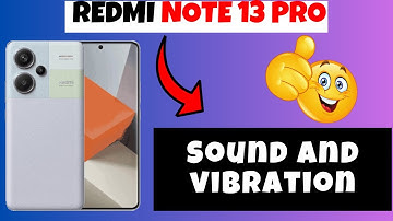 Sound and vibration settings Redmi Note 13 Pro || How to set sound and vibration settings