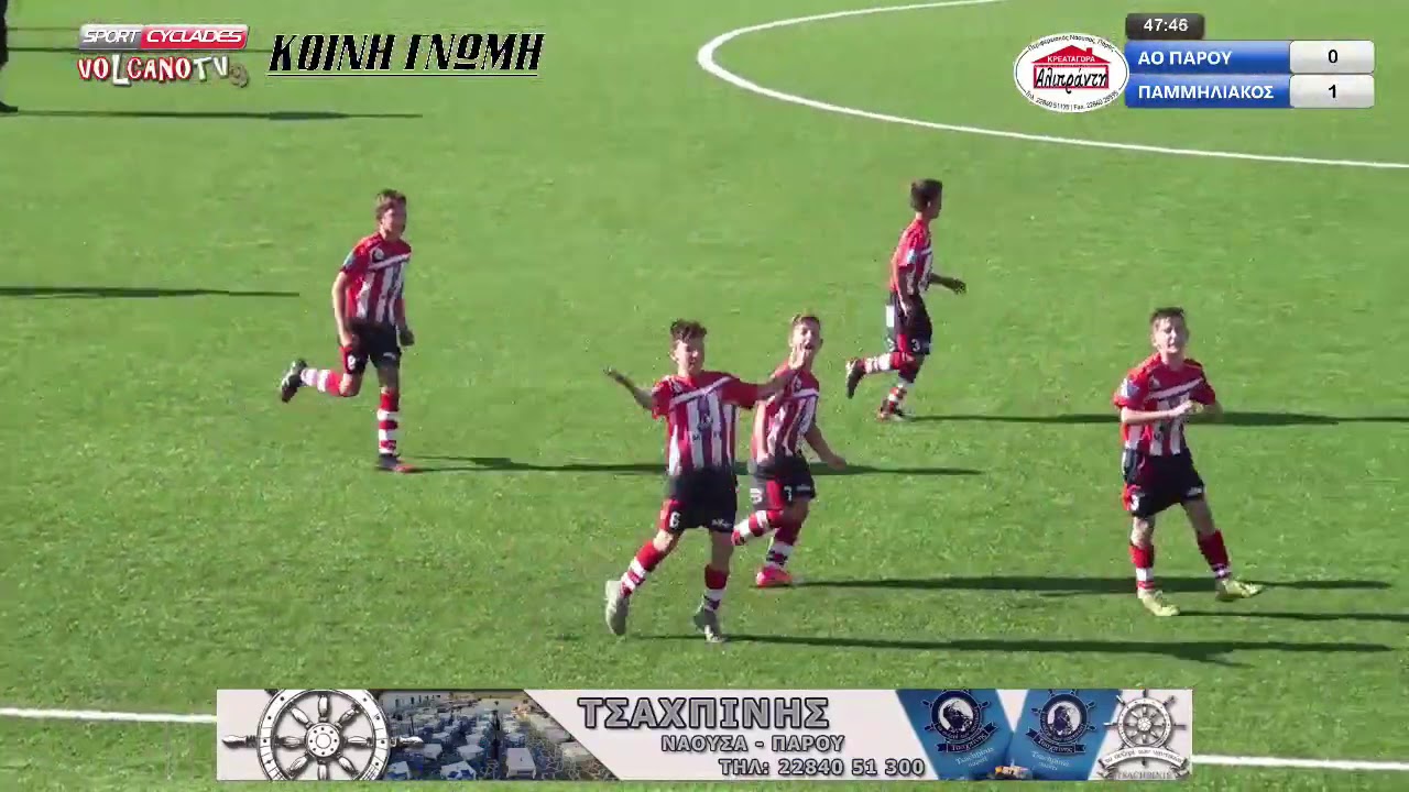 ΑΟ ΠΑΡΟΥ - ΠΑΜΜΗΛΙΑΚΟΣ 0-3 (Κ13) [Highlights]