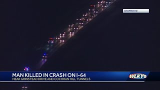 Coroner IDs man killed in I-64 crash near Cochran Hill Tunnels