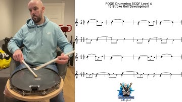 10. 13 Stroke Roll Development - SCQF Level 4 Snare Drumming Exercises