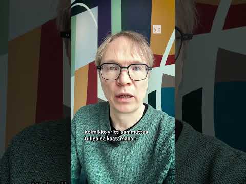 Teinit sammuttivat paloa energiajuomalla