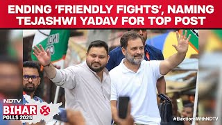 Tejashwi Yadav Bihar CM Face | INDIA Bloc Ends Friendly Fights | RJD And Congress On Bihar Elections