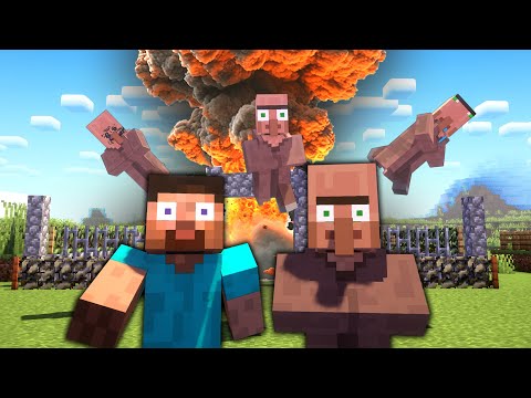 Minecraft Villagers VS Nuke