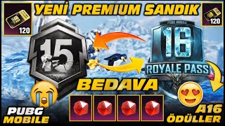 😱 Yeni̇ Premium Sandik + A16 Royale Pass Bedava Destansi Amblem & Ni̇hai̇ Si̇lah Pubg Mobile 4.1