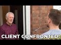 Builder confronts client after he refuses to pay 😱