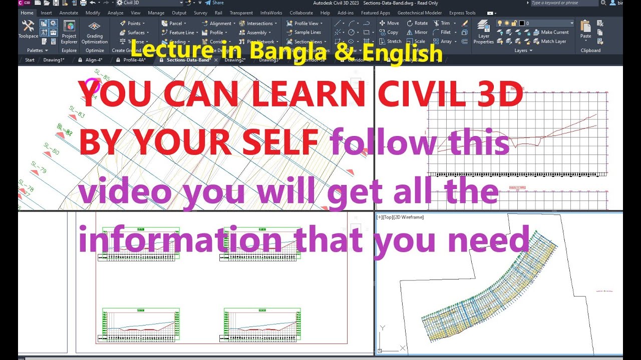 how to learn Civil 3d by your self - YouTube