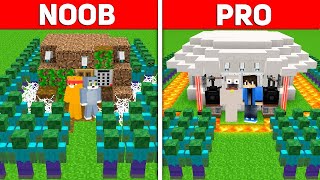 NOOB vs PRO LEGVÉDETTEBB ZOMBI ÁLLÓ HÁZ A MINECRAFTBAN!