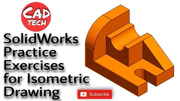 SolidWorks Practice Exercises for Isometric Drawing | SolidWorks Part Modeling