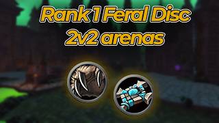 Rank 1 Feral Druid + Disc Priest 2v2 arenas (WotLK)