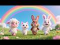 Luna Lamb’s Rainbow Walk with Tiny Kitty 🌈🐑🐱 | Cute Kids Story Song | Fun Nursery Rhyme