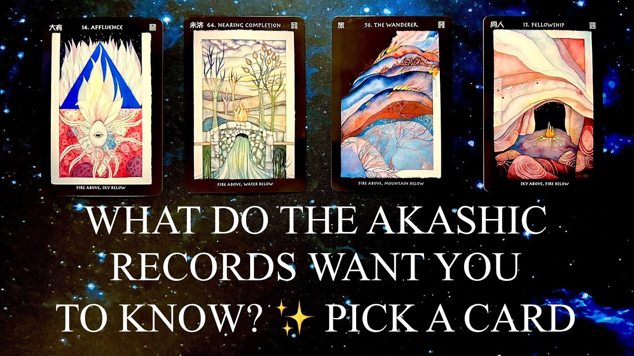 PICK A CARD | 📖WHAT DO THE AKASHIC RECORDS WANT YOU TO KNOW RIGHT NOW?✨