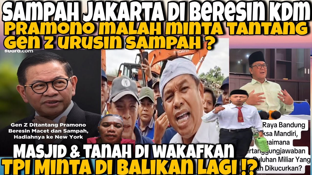 PRAMONO MALU NONTON INI‼️KDM BERESIN SAMPAH KIRIMAN DRI JAKARTA-WAKAF KAN BARANG TAPI GA IHKLAS!
