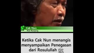 Ketika Caknun ku menangis menceritakan kepalsuan diri kita.