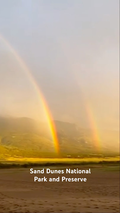 Sand Dunes National Park in Colorado #nps #sanddunes #colorado #doublerainbow