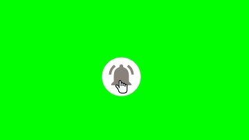 (FREE) YouTube Notification Bell Button Animation Template (Green Screen)
